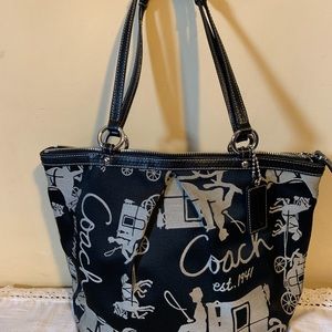Coach Black Horse and Carriage Handbag